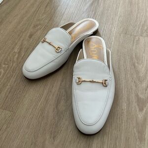 EUC Sam Edelman - Linnie Bit Mule (Bright White) - Size 8